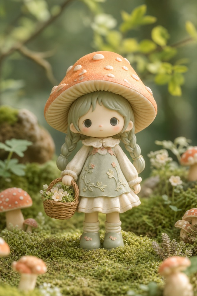 蘑菇女孩玩具收藏照